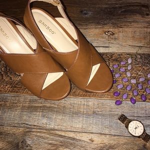 Bamboo wedges Sz. 7.5